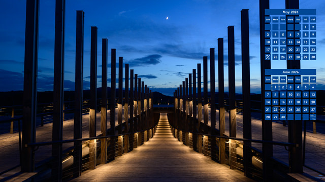 2026年5月カレンダー『中橋』