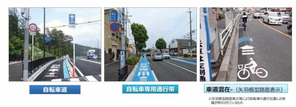 着実に増えている自転車交通空間