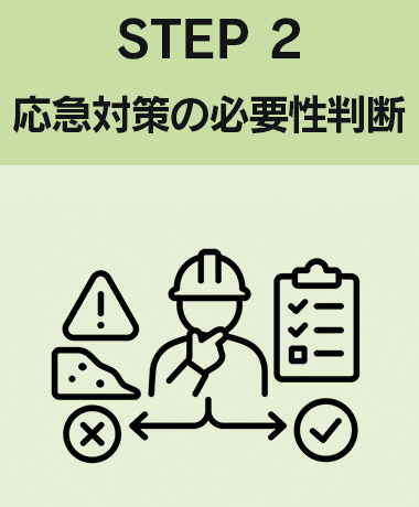 2.応急対策の必要性判断