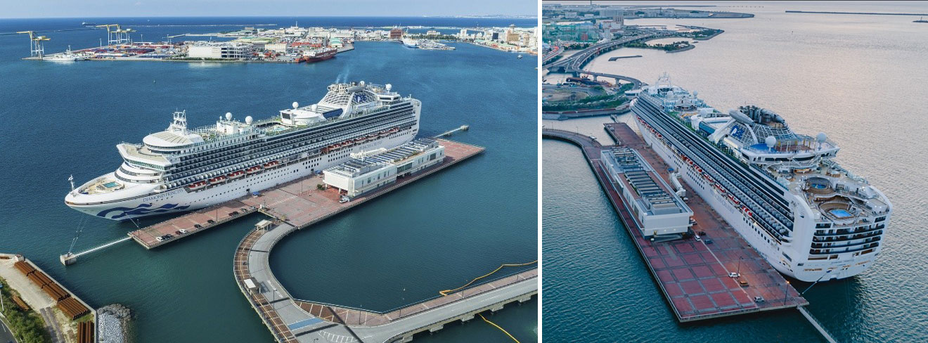 拡張工事を経た現在の那覇クルーズターミナル