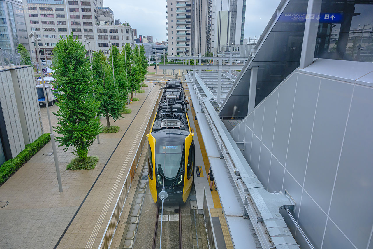 ライトラインの起点となっている宇都宮駅東口