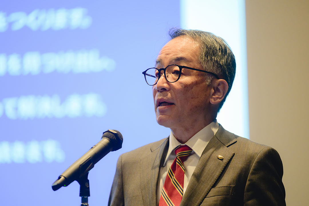 代表取締役社長執行役員 大本による祝辞