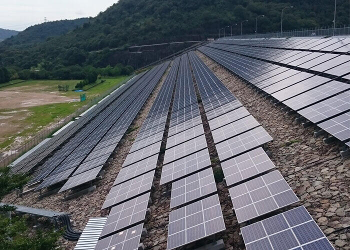 ダム堤体法面における太陽光発電設備検討業務委託